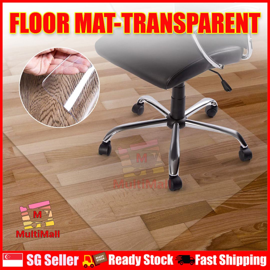 Floor Mat Transparent 90cmx120cm Office Floor Mat Floor