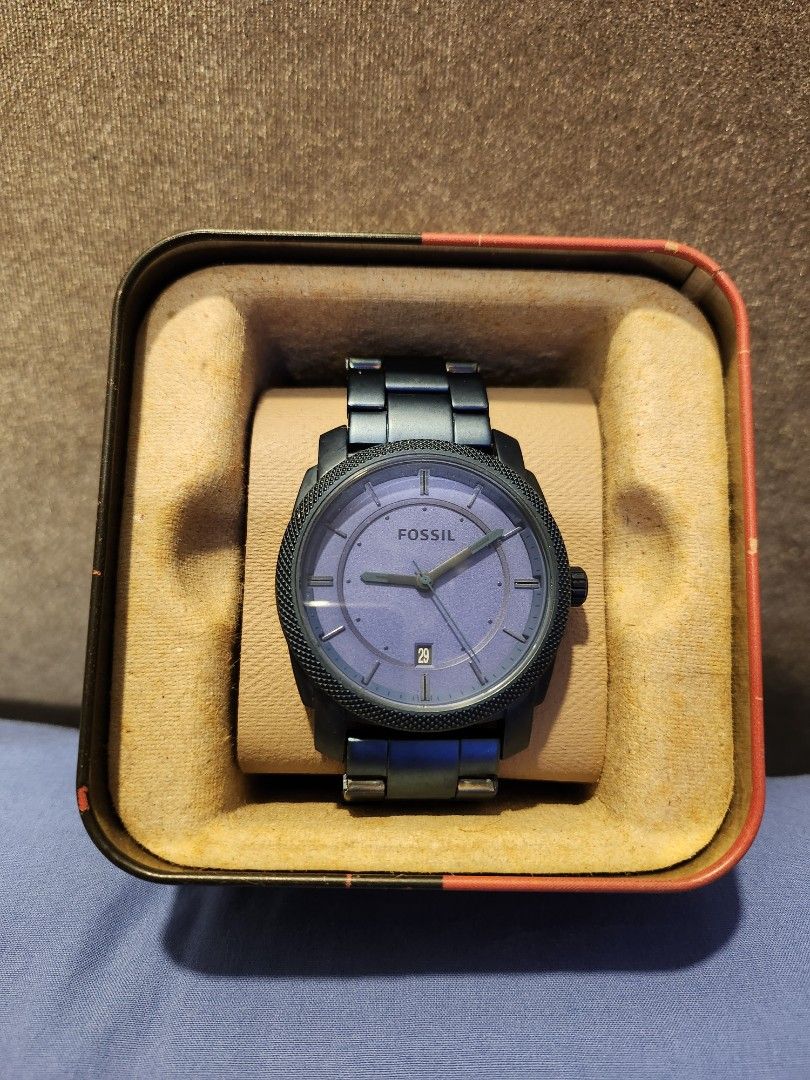 Fossil blue chain best sale watch