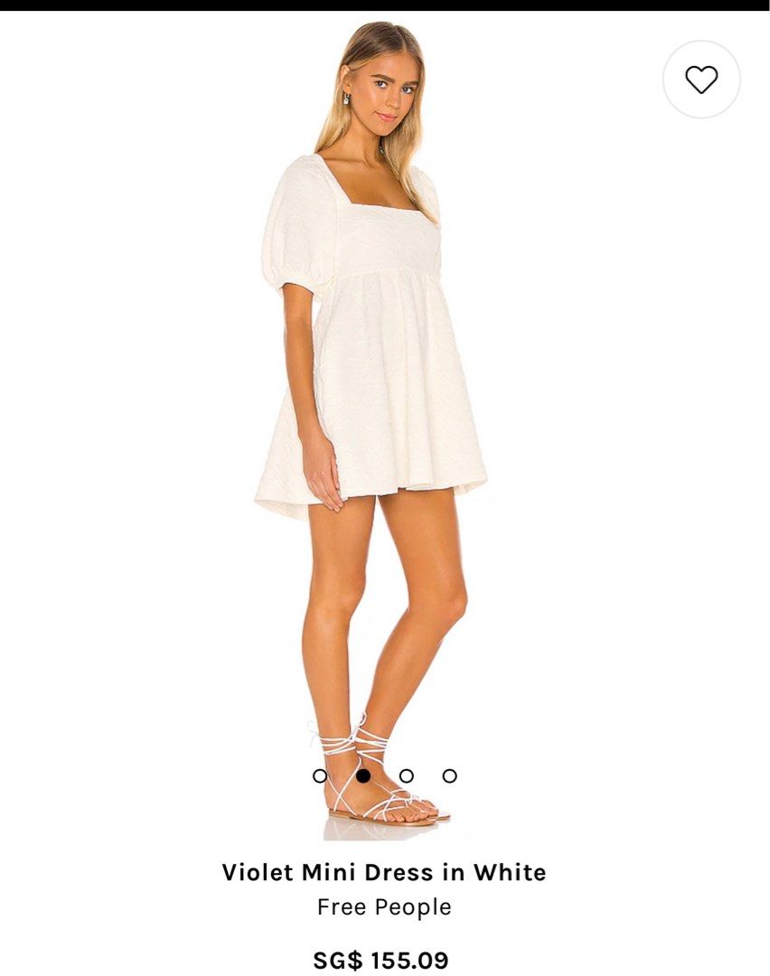 Free People Violet White Mini Dress