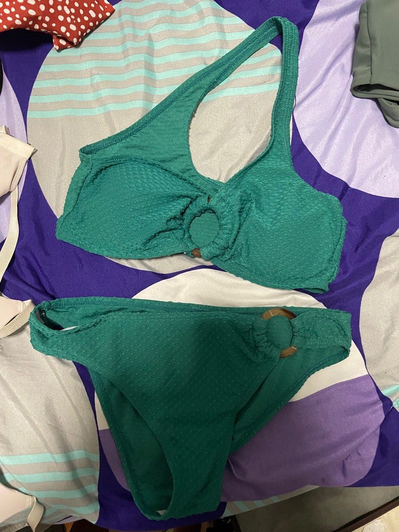 Green bikini set, Women's Fashion, Swimwear, Bikinis & Swimsuits on