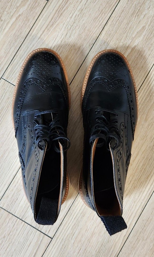 Grenson fred best sale v black