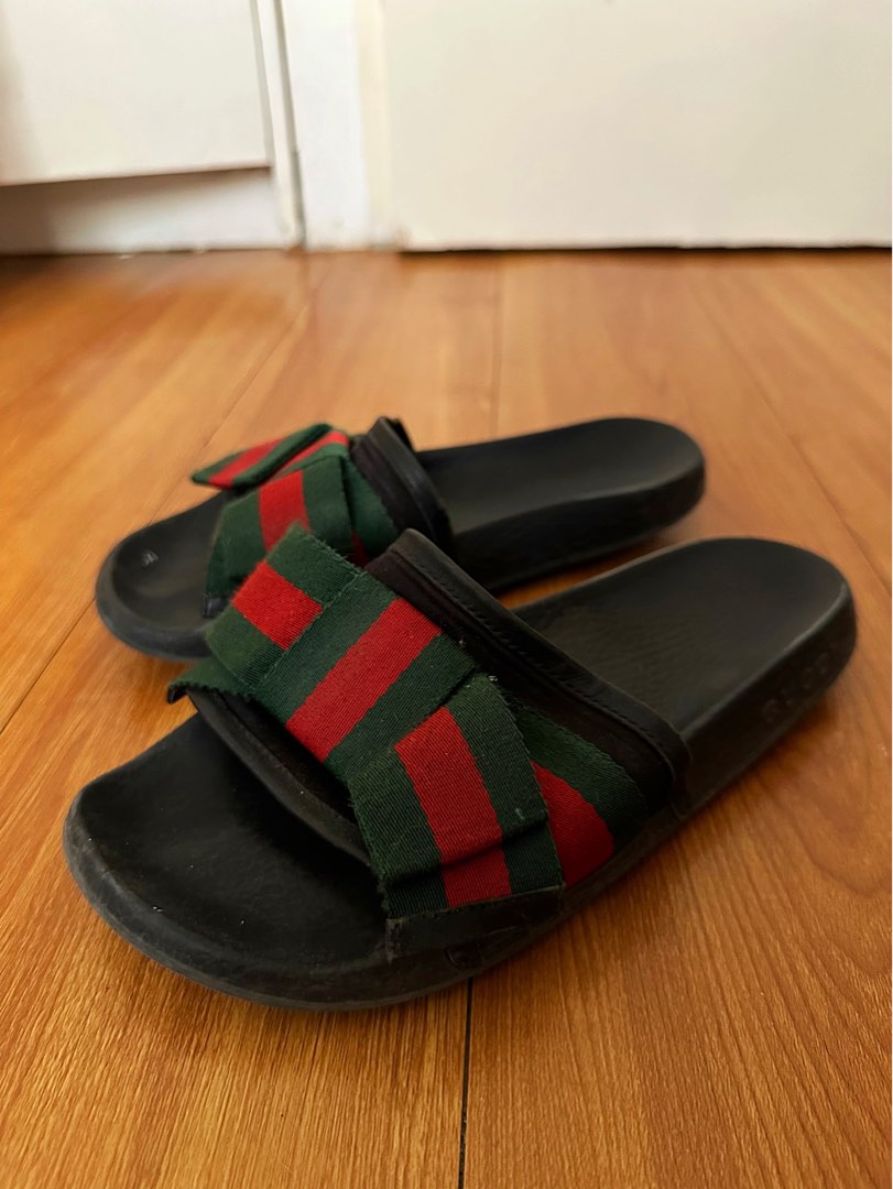 Gucci bow slides Luxury Sneakers Footwear on Carousell