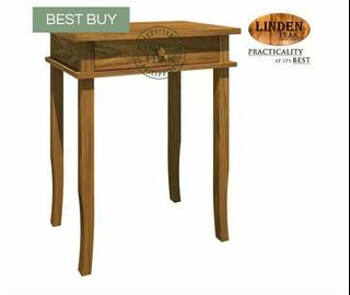 Handcrafted Solid Teak Wood Modern Gareng One Drawer Console Table Furniture