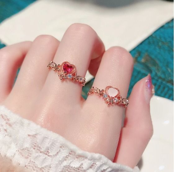 Dainty top fashion rings