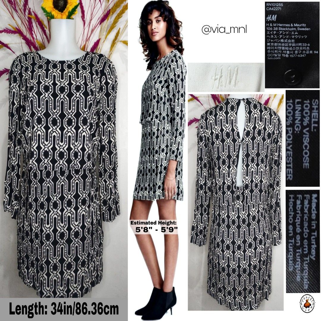 H and store m patterned dress
