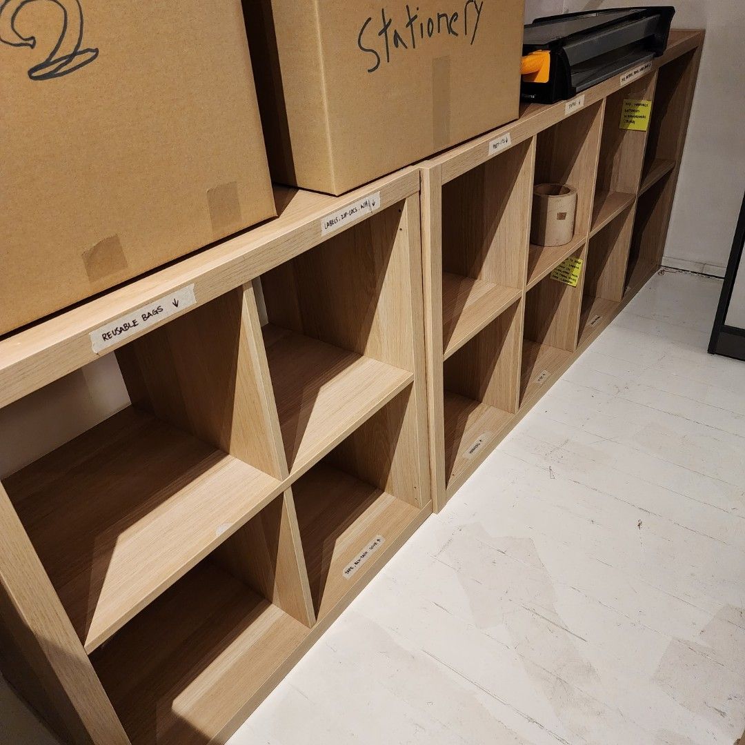 Ikea Kallax shelving unit moving out sale, Furniture & Home Living