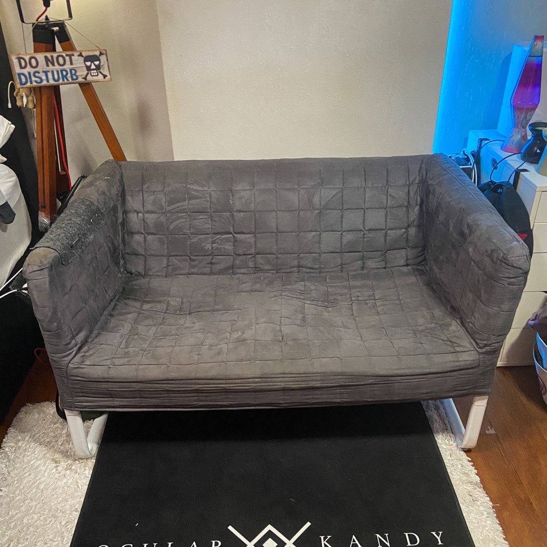 Knopparp 2 Seater Dark Grey Sofa