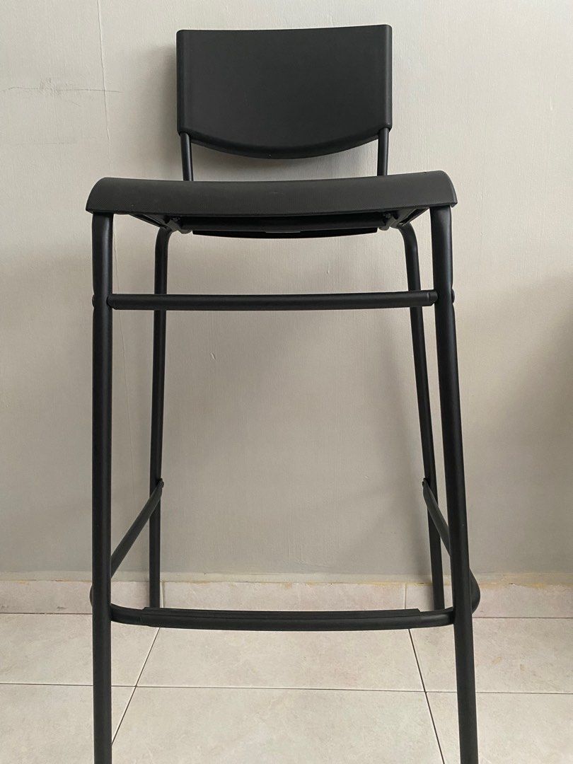 Ikea Stig Bar Stool 74 cm tall (seat), Furniture & Home Living