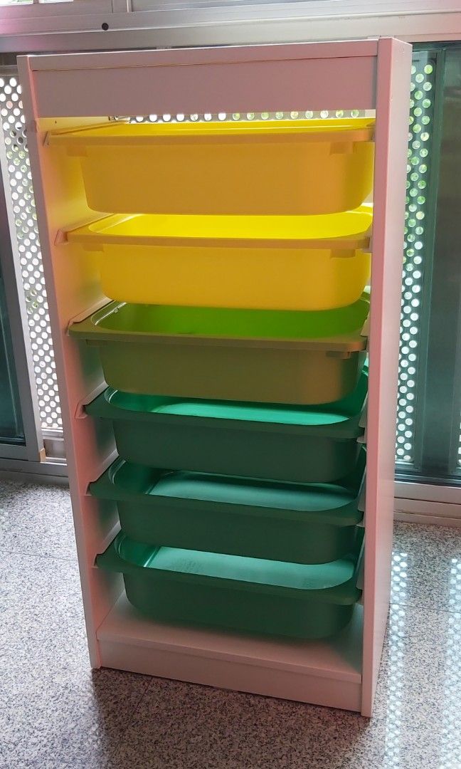 Ikea trofast (with ombre boxes), Furniture & Home Living, Furniture