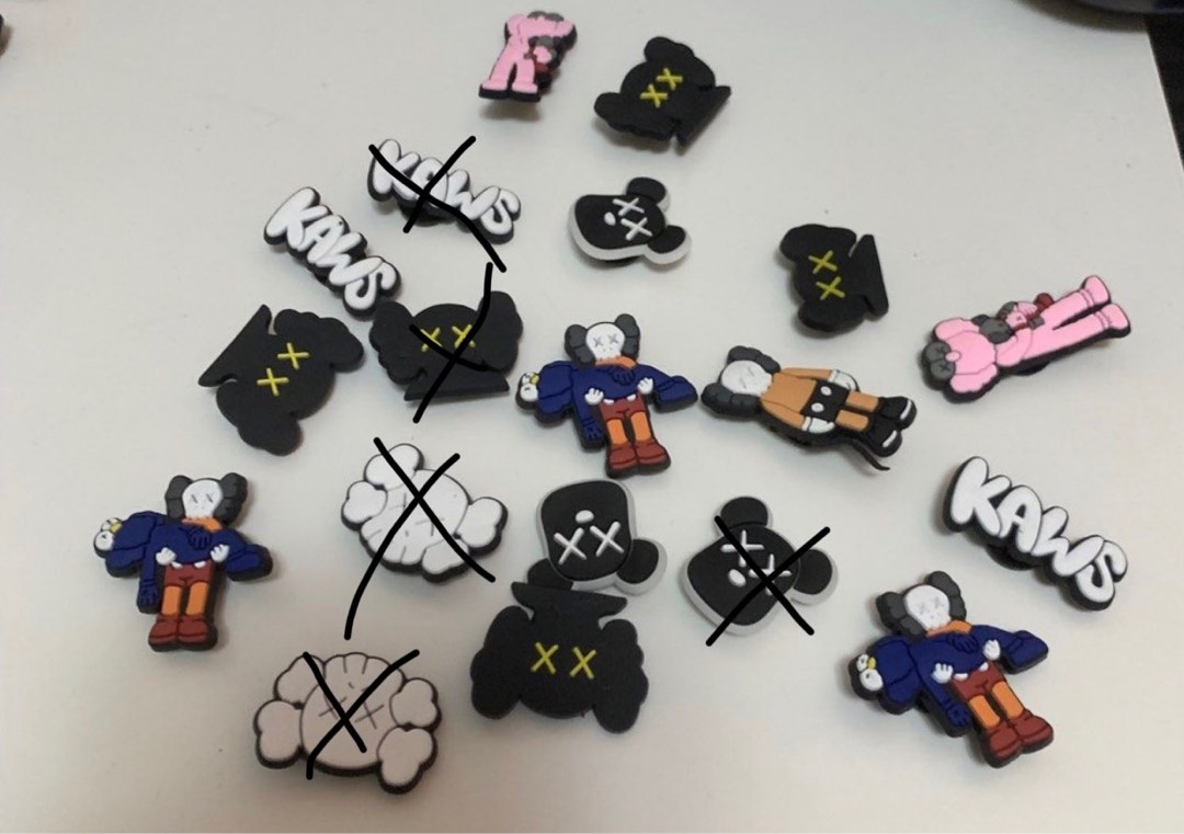KAWS Crocs Jibbitz, Men's Fashion, Footwear, Shoe inserts & accessories