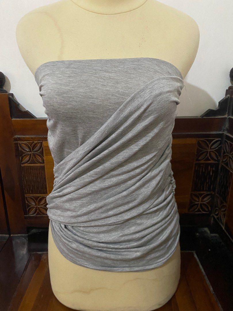 Kemben , kemben abu, Fesyen Wanita, Pakaian Wanita, Atasan di Carousell