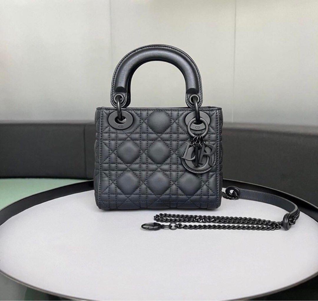 Lady Dior Mini Matte Black on Black (Category: Luxury Bags & Wallets) located in Manila. Submitted by bagislifeshop (Listing ID 1229247632, Image 1). Description: Ugghhh…Rare One!!! So elegantly chic!!! 🖤 Black on Black!!! 🖤🖤🖤 100% Authentic Lady Dior Mini Matte Black on Black!!! Condition: 9/10 COMPLETE except Receipt .