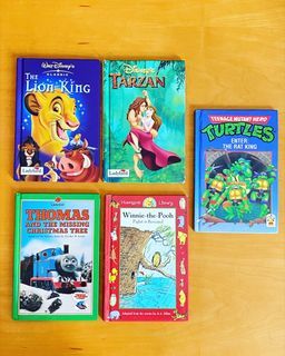 Ladybird HB Fairy tale books (thomas, pooh,lion king,tarzan and ninja turtles)