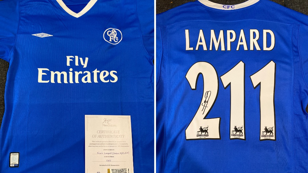 Frank lampard signed jersey outlet