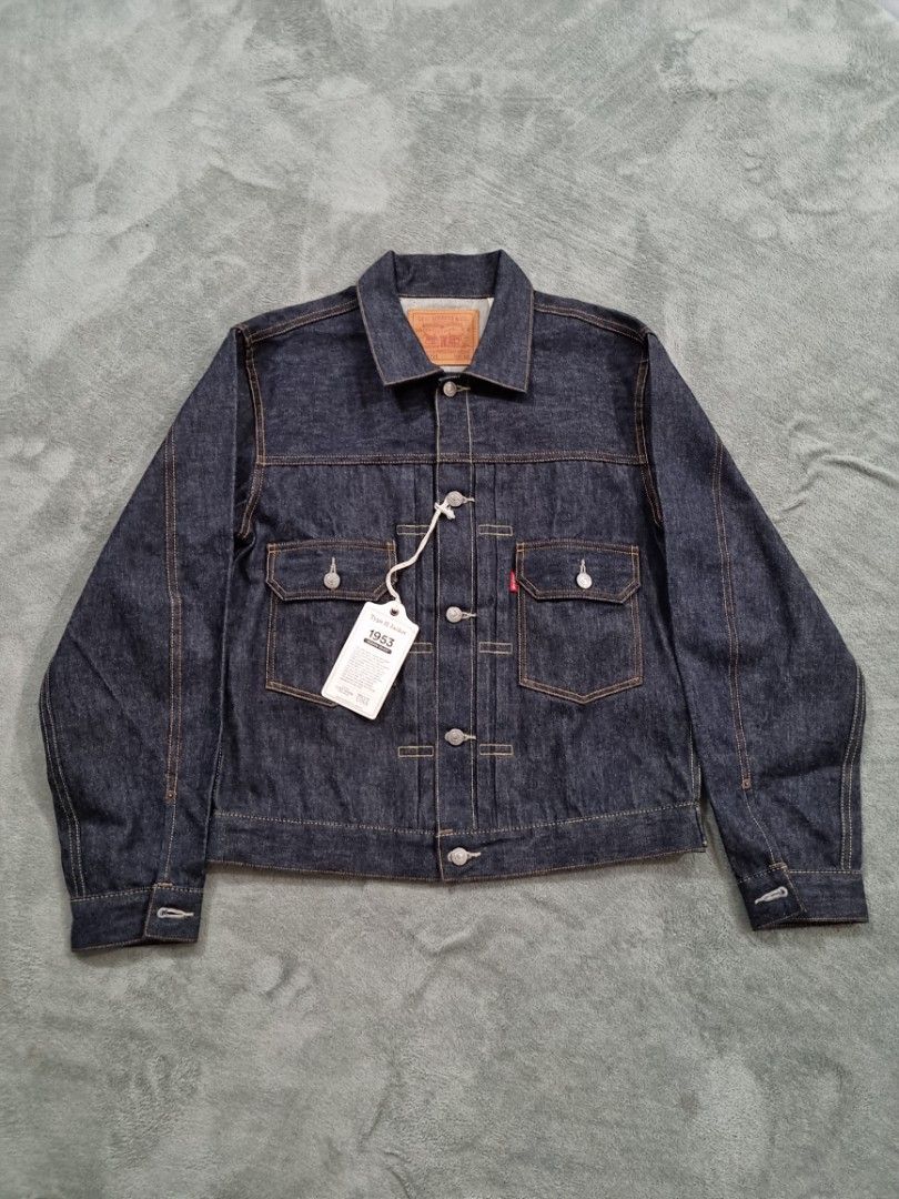 Levis Vintage Clothing LVC Type 2 II 1953 Sz 40 New Cone Denim Made In ...