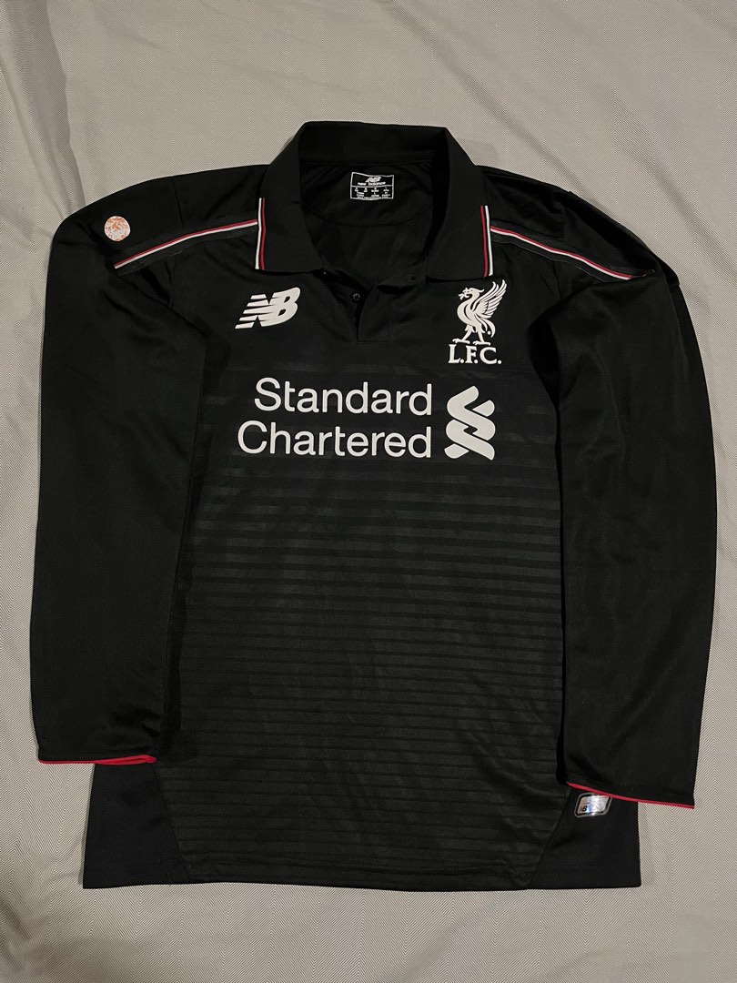 Liverpool black long sleeve jersey new arrivals