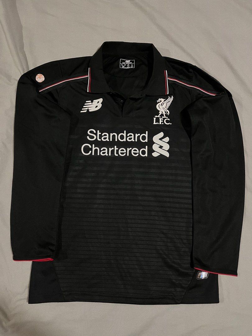 Liverpool New Balance Collared Long Sleeve Jersey Men s Fashion