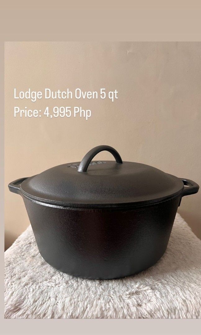 Lodge dutch oven 5 qrts (Category: Hiking & Camping) located in Paranaque City. Submitted by agentorange021 (Listing ID 1229261331, Image 1). Description: .