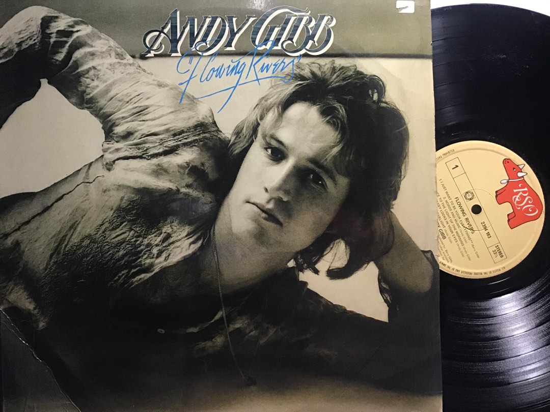 Andy Gibb Flowing Rivers Used Vinyl LP VG+\VG