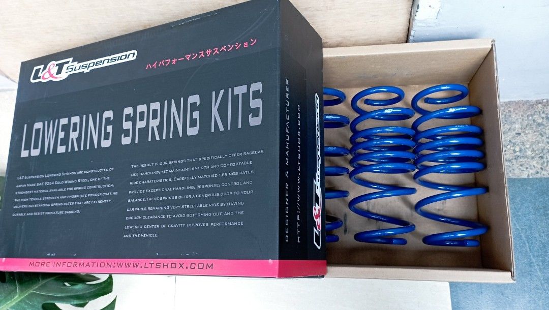 L&T Lowering Springs for Vios Gen3/Gen4, Car Parts & Accessories ...