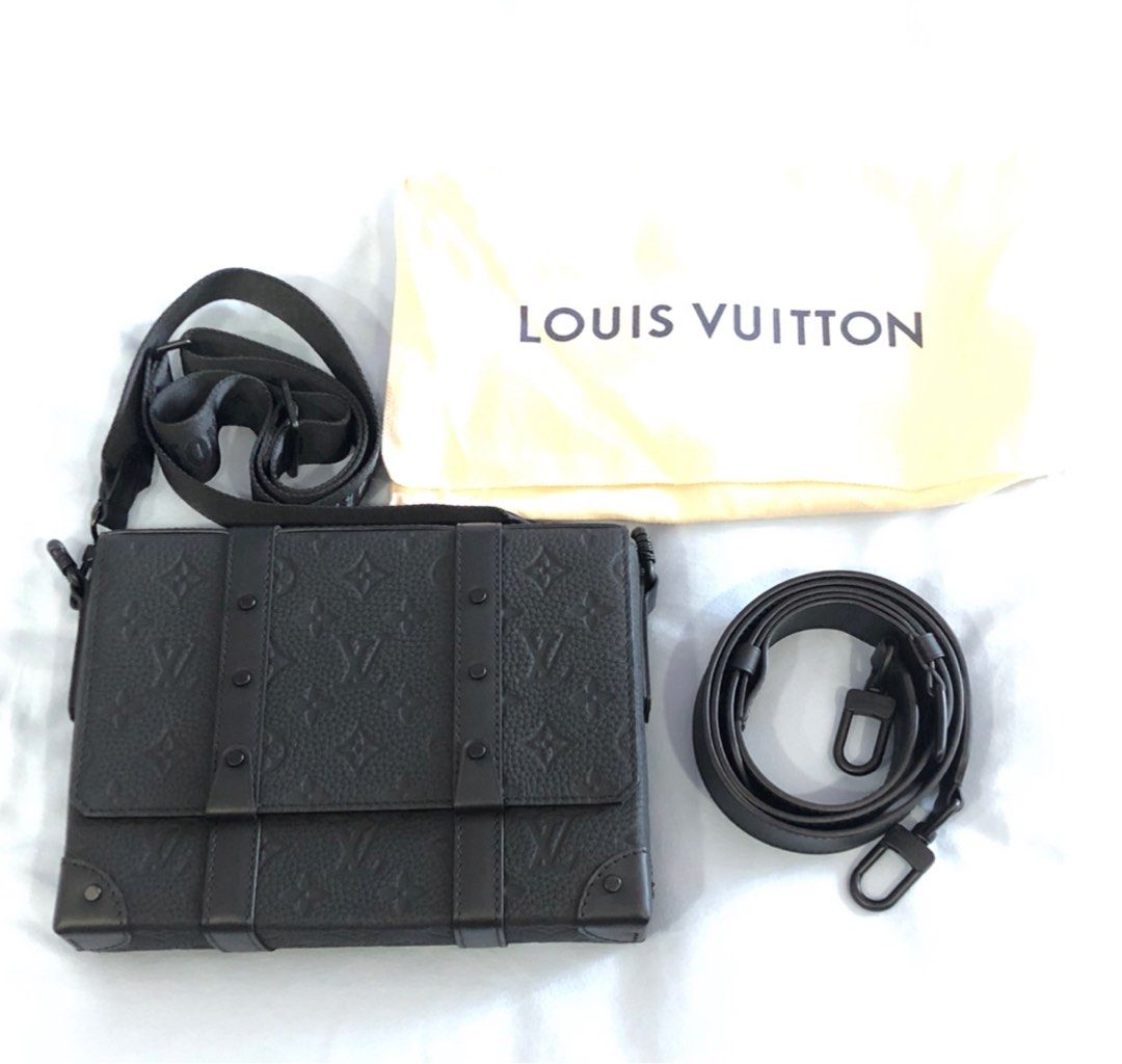 Louis Vuitton LV Trunk Messenger bag M57726黑色名媛网