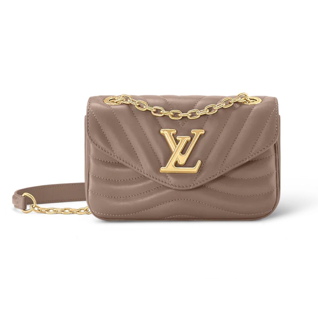 lv new wave chain bag taupe