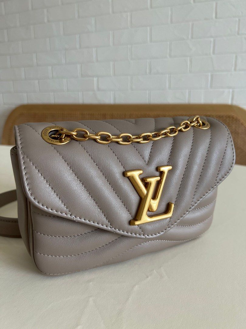 lv new wave chain bag taupe