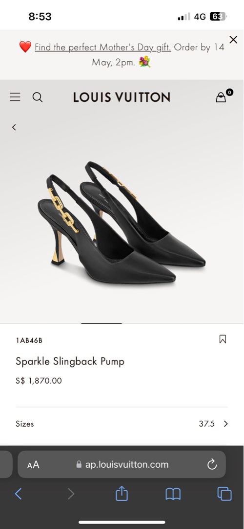 Louis Vuitton Sparkle Slingback Pump