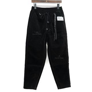 Mastermind Japan MMJ 22AW Nonesuch Velour Cargo Pants  黑色       燈芯絨       長褲       橡筋腰圍         深灰色刺繡logo