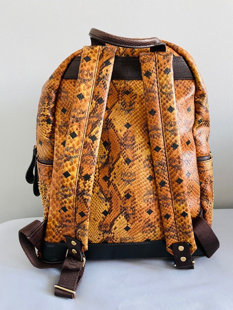 Mcm leopard backpack sale