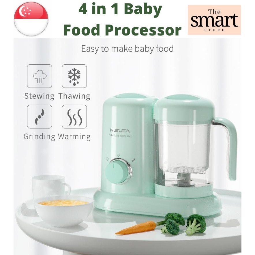 MISUTA 4 in 1 Baby Food Processor Blender and Steamer, Babies & Kids