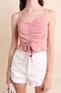 Neonmello Audrey Rushed Set In Forst Rose (XS)