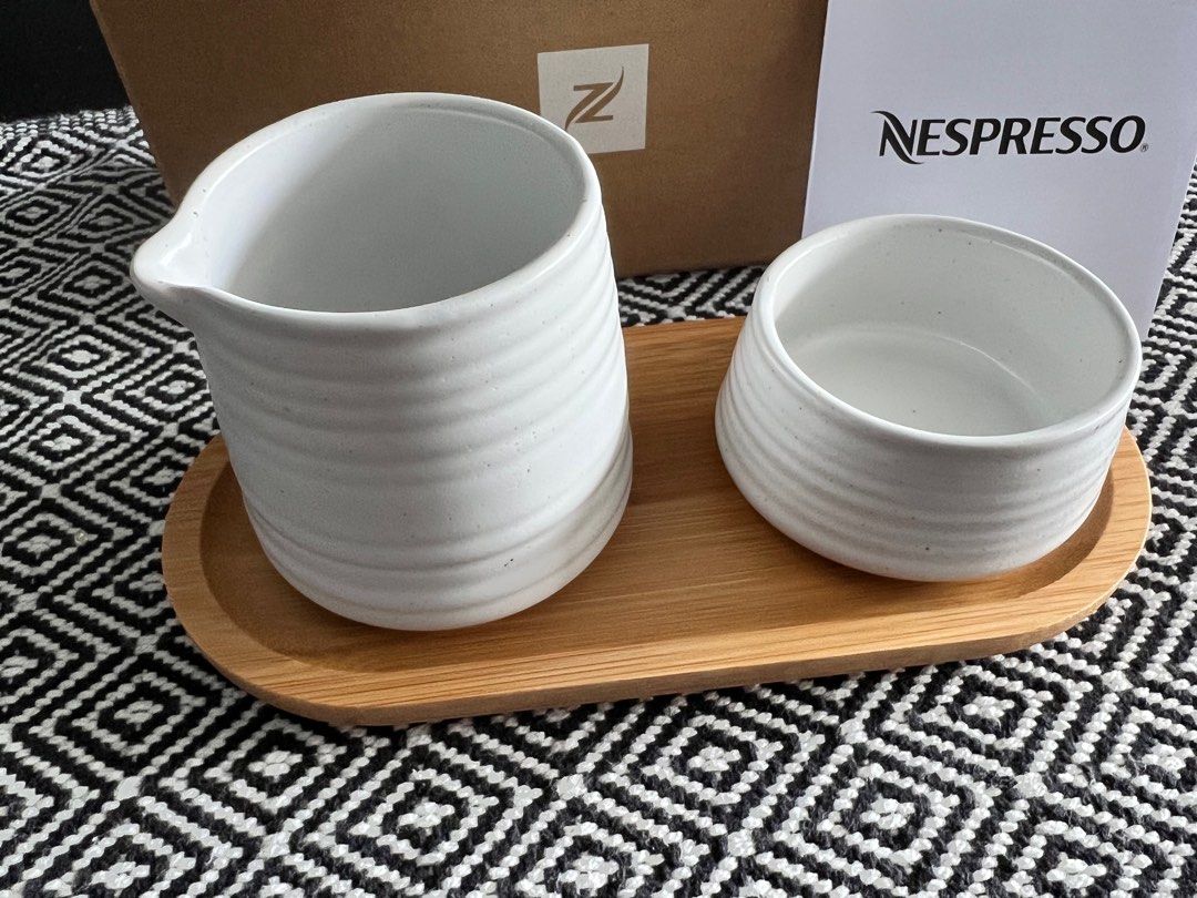 Nespresso Serving Set Sugar bowl and Milk pot, Furniture & Home