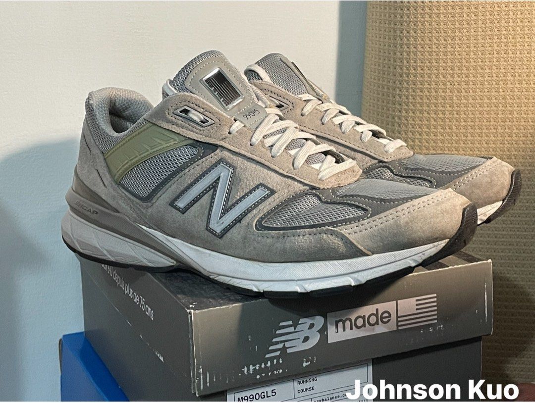 New Balance 990v5 M990GL5 元祖灰, 他的時尚, 鞋, 運動鞋在旋轉拍賣