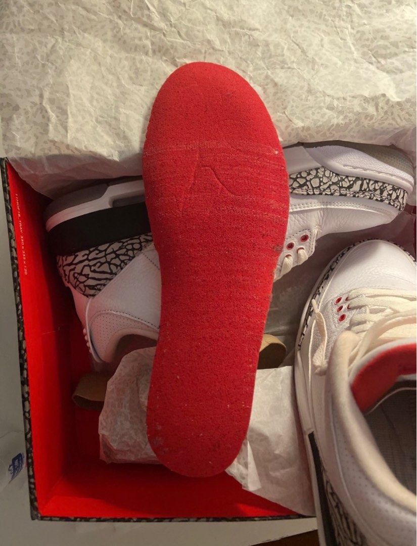 Jordan 3 clearance white cement sample