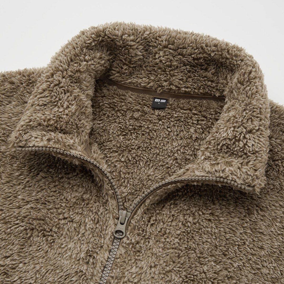 fluffy yarn fleece pullover
