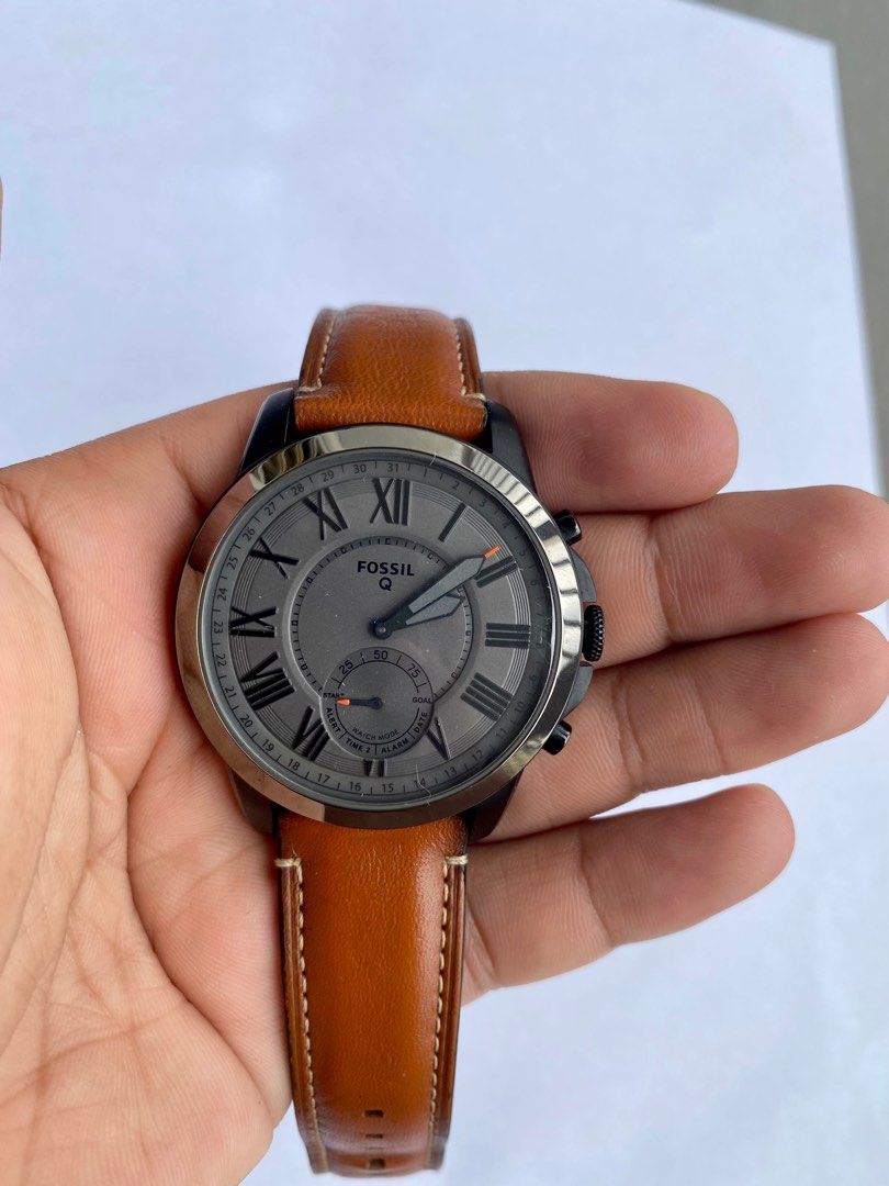 Fossil q men's grant stainless steel hybrid smartwatch shop