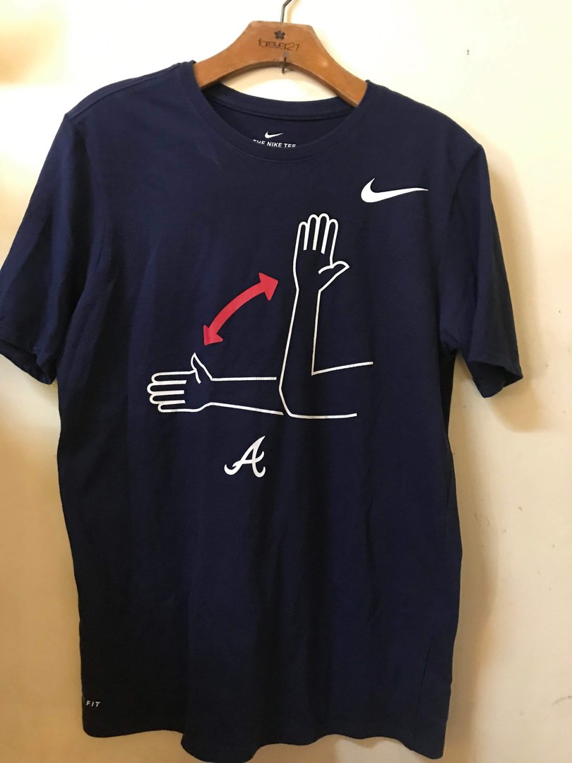 Men's Atlanta Braves Nike Navy Local Phrase Performance T-Shirt