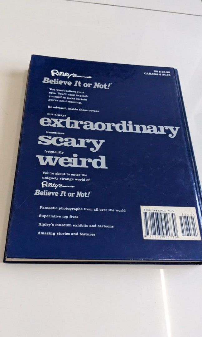 ORIGINAL RIPLEY'S BELIEVE IT OR NOT BOOK, Hobbies & Toys, Books ...