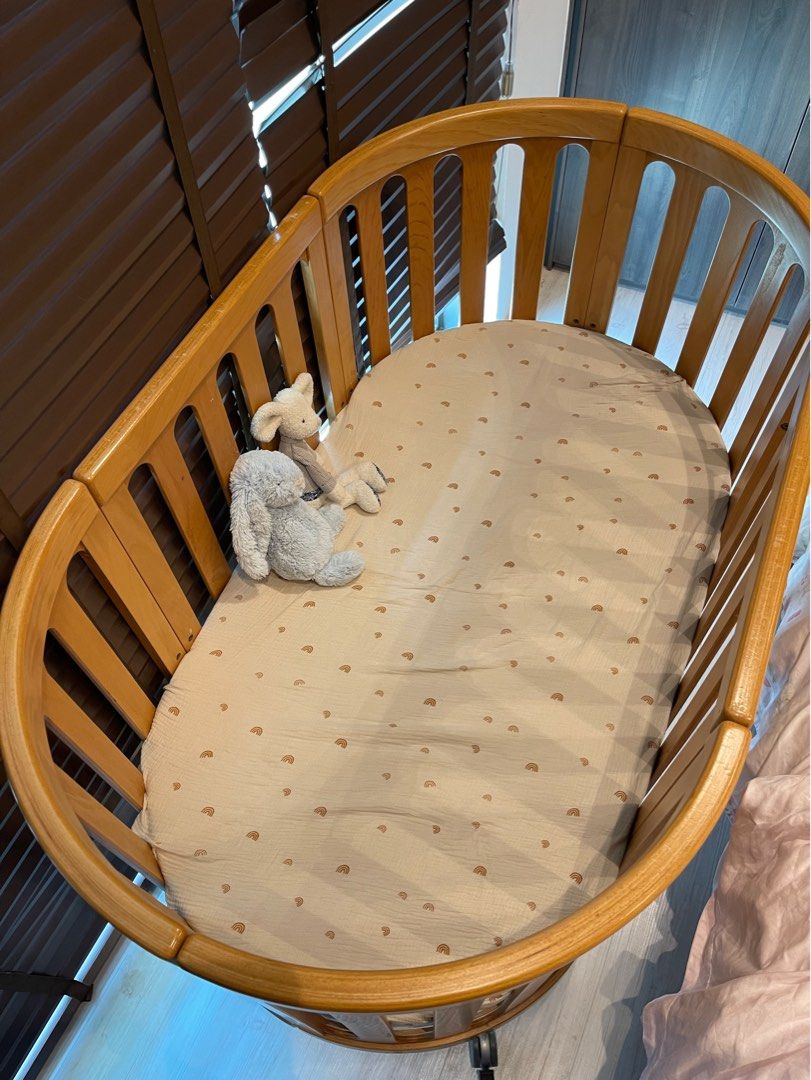 Oval Baby Cot, Babies & Kids, Baby Nursery & Kids Furniture, Cots