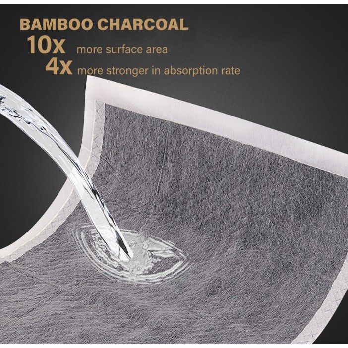 PETBEST Charcoal Absorbent Pee Pad Rapid High Absorbing Trap Water