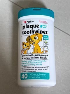 Petkin Plaque Toothwipes