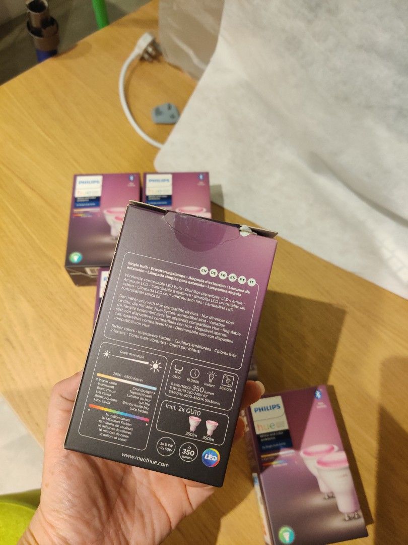 Philips Hue - White and Colour ambiance bulb GU10, Furniture & Home