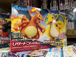 Pokemon 組裝模型 精靈寶可夢 神奇寶貝 噴火龍&快龍 No.43