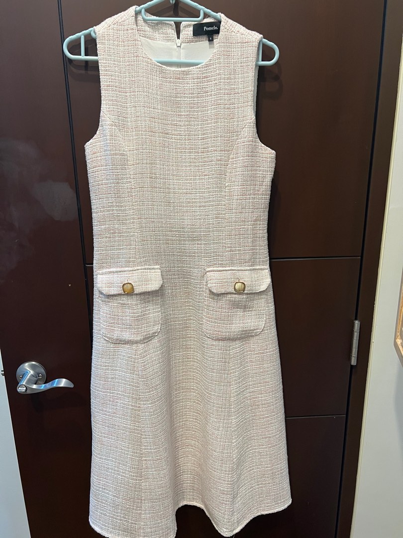Pomelo Tweed Dress on Carousell