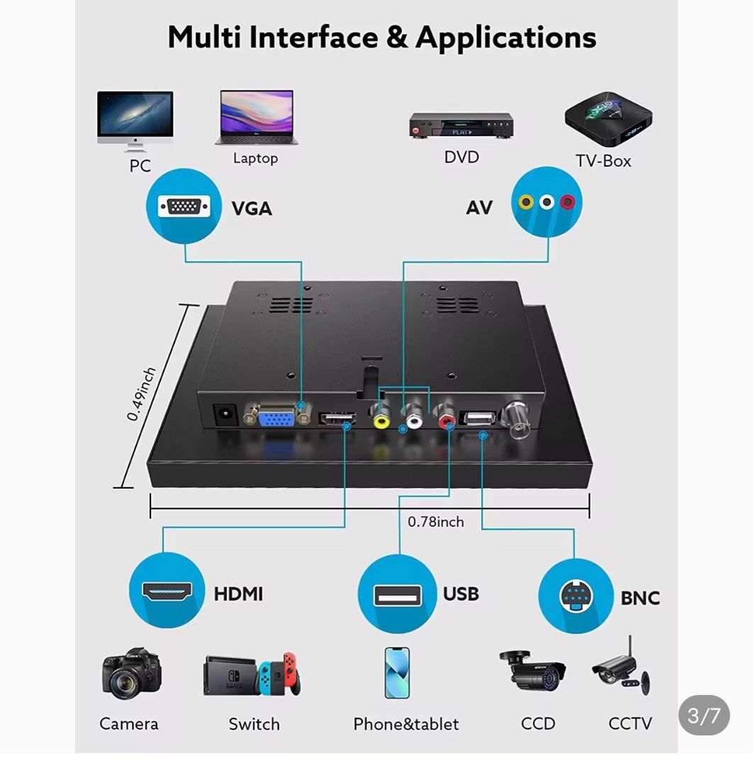 Portable monitor, Computers & Tech, Parts & Accessories, Monitor ...