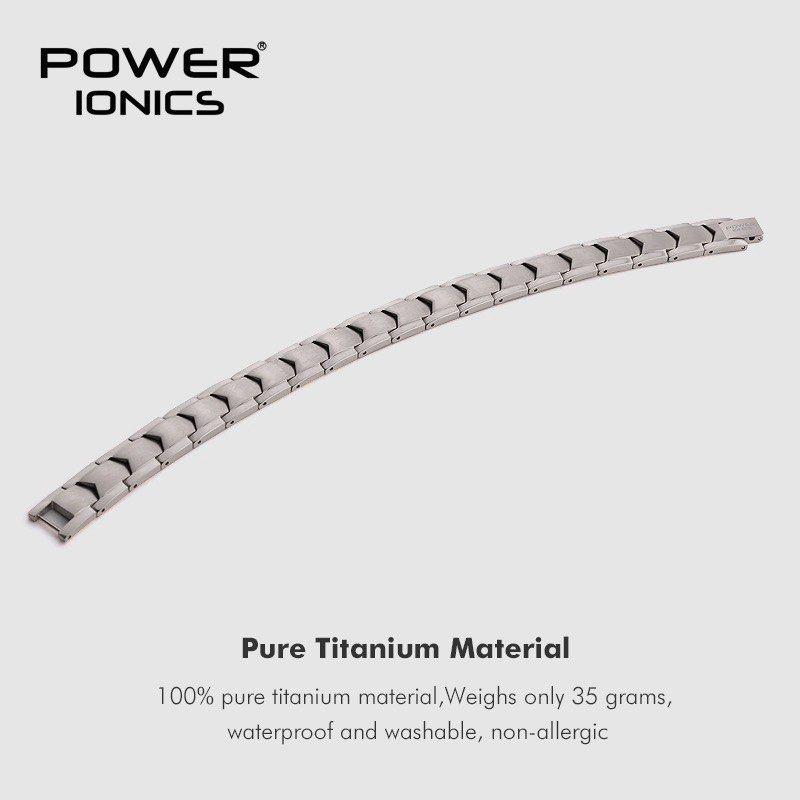 Power Ionics FDA Registration 100 Titanium 99.999 Germanium Mens