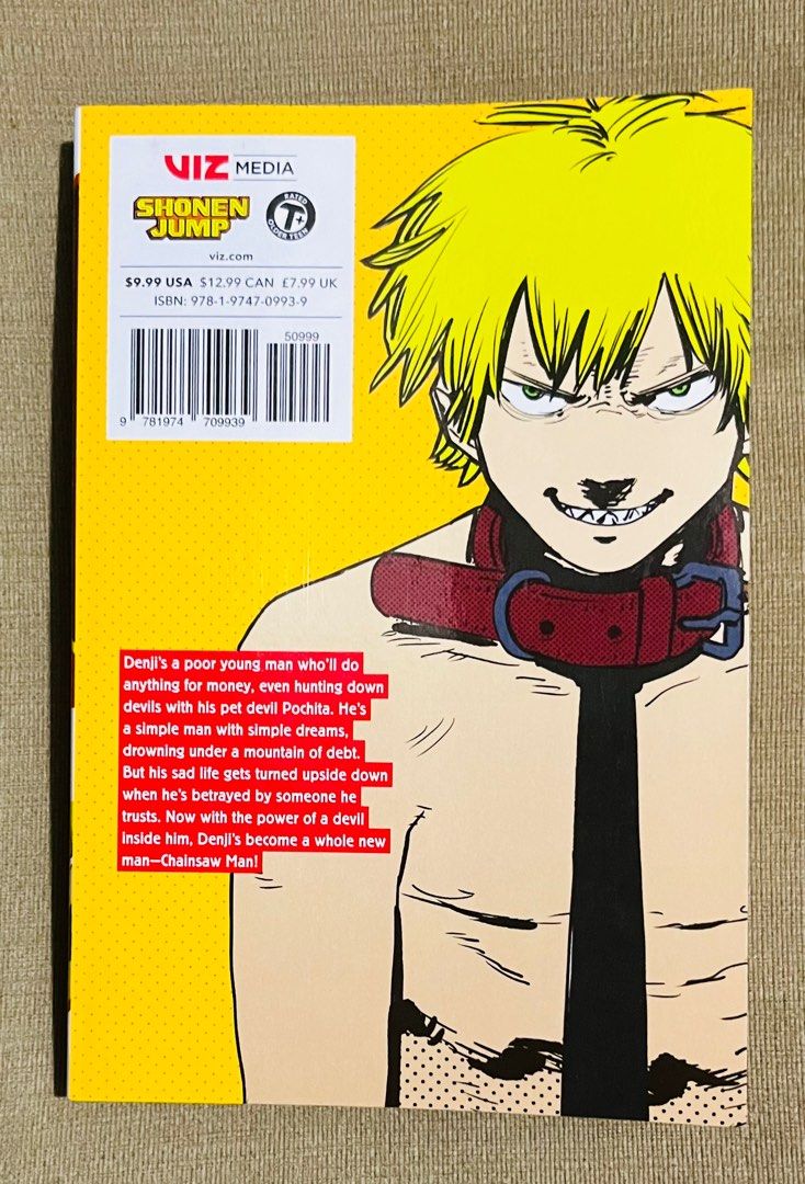 PRELOVED Chainsaw Man Mangas (VIZ Media 1-2) (Category: Comics & Manga) located in Pasig City. Submitted by aaes_0 (Listing ID 1229188982, Image 3). Description: Chainsaw Man Mangas - Volumes 1,2 - Authentic VIZ Media - PRELOVED (Excellent condition) - 350 each PM for more! TY!.