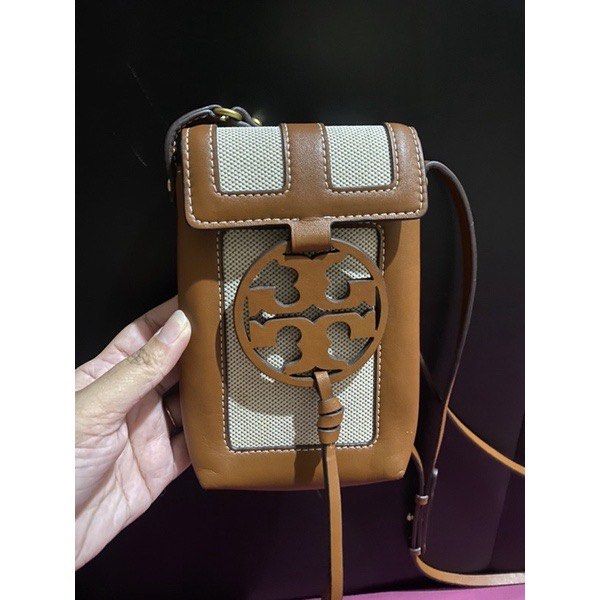 Tory burch miller on sale canvas quadrant phone crossbody