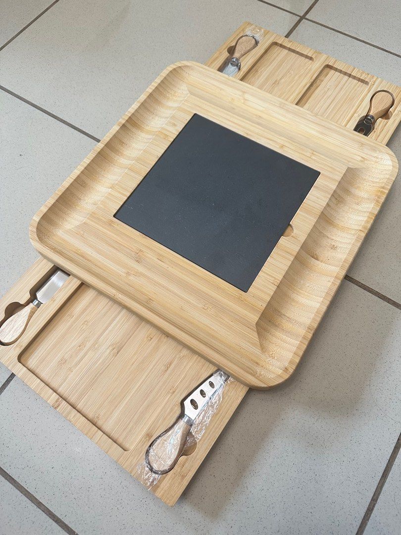 Premium Bamboo Charcauterie Cheeseboard (Category: Knives & Chopping Boards) located in Manila. Submitted by skinbabe (Listing ID 1229156664, Image 3). Description: Was given as a gift. Has never been used. RF: decluttering.